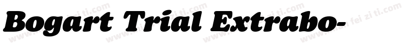 Bogart Trial Extrabo字体转换